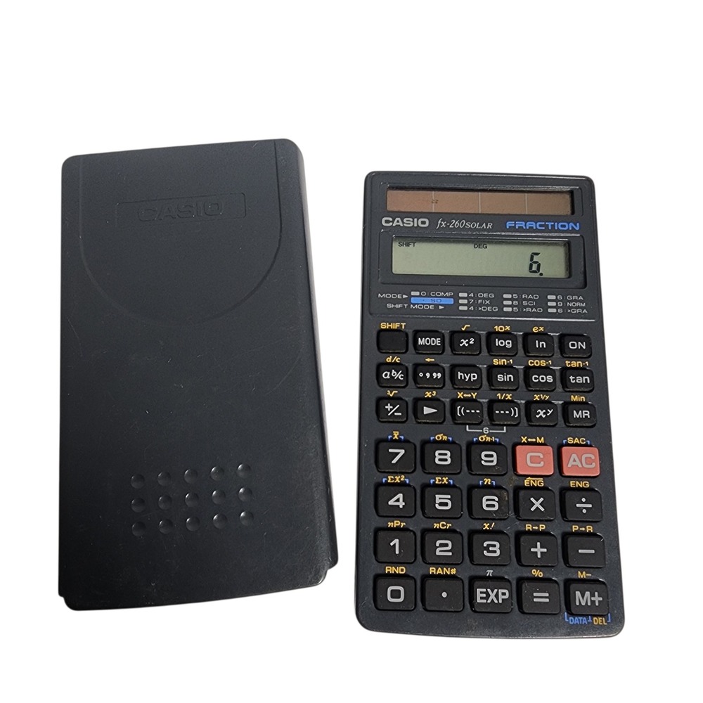 Casio fx-260‎ SOLAR FRACTION Scientific Calculator with Slide Cover